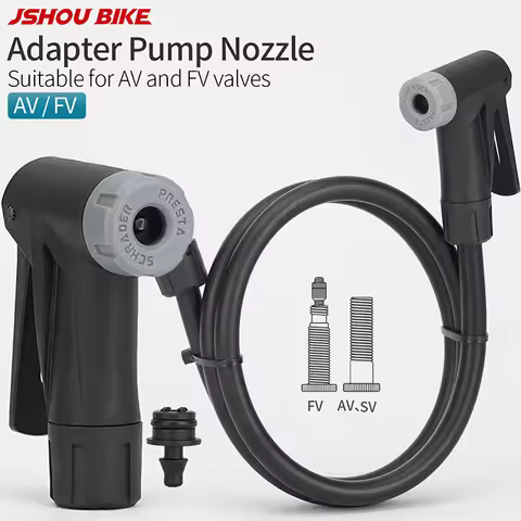 Bicycle Pump Nozzle Head Adapter for Bike Floor Pump AV FV Hose MTB Road Bike Pump Replacement Smart