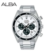 Alba Watch AT3J65X Men Chronograph Metal Strap / Men Watch / Jam Tangan Lelaki / Jam Lelaki / Watch