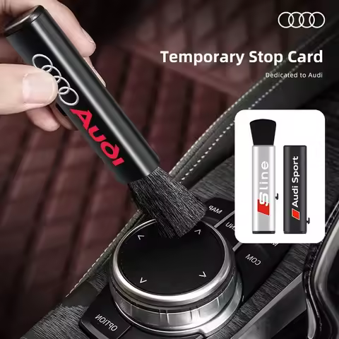 Car Interior Cleaning Tool Outlet Soft Brush Artifact Brush Car accessories For Audi C6 C5 C7 A1 A3 