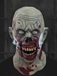 Halloween Latex Mask Horror Demon Headgear Mask Zombie Mask Secret Room Escape NPC Dress Up Props