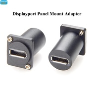 D Type Displayport Panel Mount Adapter DP1.2 4k@60hz Displayport Female to Female Coupler DP Pass th