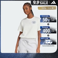 adidas ไลฟ์สไตล์ เสื้อยืดพิมพ์ลาย Farmers Market ผู้หญิง สีขาว KB2485