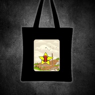 STAR TREKKING Printed tote bag canvas