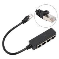 Ethernet Cable Splitter Network Adapter Ethernet Splitter 1 to 4 Cable RJ45 LAN Ethernet Connector A