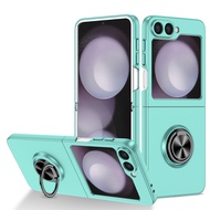 Folding Non-Slip Magnetic Ring Holder Case for Samsung Galaxy Z Flip7 5G Flip 7 Zflip7 Flip6 Flip 6 