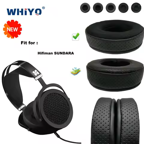New upgrade Replacement Ear Pads for Hifiman SUNDARA Headset Parts Leather Cushion Velvet Earmuff He