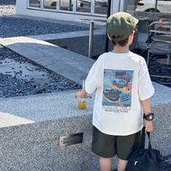 Korea Korea 2026 Boys Short-Sleeved t-Shirt Summer Thin Style 2025 New Style Handsome Western Style 