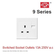 UMS 13A 1 Gang SP Switched  Socket Outlet 9113