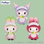 #全部LAST ONE 日本直送 Sanrio Kuromi Melody 和風公仔 - 三麗鷗 kuromi melody 可羅米 美樂蒂