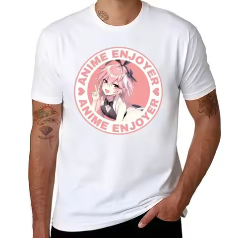 Fate Stay Night Feito Sutei Naito Game Crewneck Rider Astolfo 4 Round Neck T-shirt Movement Tees Fun