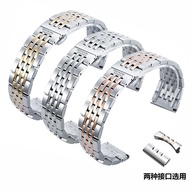 Ready Stock SWISS Army Watch SWISS Strap Steel Band Men Solid Stainless Steel Metal Bracelet Suitable for Original Butterfly Buckle Watch Accessories