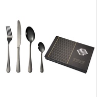 Stainless Steel Tableware Steak Knife Fork Spoon Household 24-Piece Dinnerware Sets Gift Box Modern Simplicity Steak Knife Fork