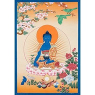 古董醫藥師佛唐卡 古代療法