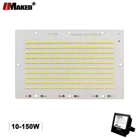 1PC LED PCB Floodlight Plate Replace 10W 20W 30W 50W 100W 150W SMD2835 Aluminum Heatsink Lighting So
