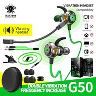 PLEXTONE G50 Mark II Gaming Headset with Sound Processor Long Wheat In-Ear Wire Controlled Gaming He