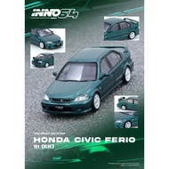 Honda Civic Ferio Si EK Green INNO64 1:64 Diecast Model Car