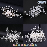 CRAFTML Bridesmaid Hairpins Handmade Hair Accessories Crystal Peals Headpieces