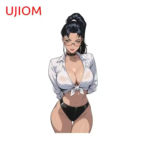 UJIOM Trendy Personality Big Boobs Bayonetta Wall Sticker Exquisite Standing Posture Graphics Decal 