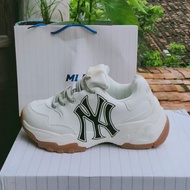 Mlb NY Black Brown Sole (NEWS) MLB NY Sneakers With Height Increasing Brown Sole 4cm (NEWS)