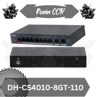 DAHUA POE Switch 10 Port DH-CS4010-8GT-110 Cloud Managed Desktop Gigabit Switch with 8-Port PoE