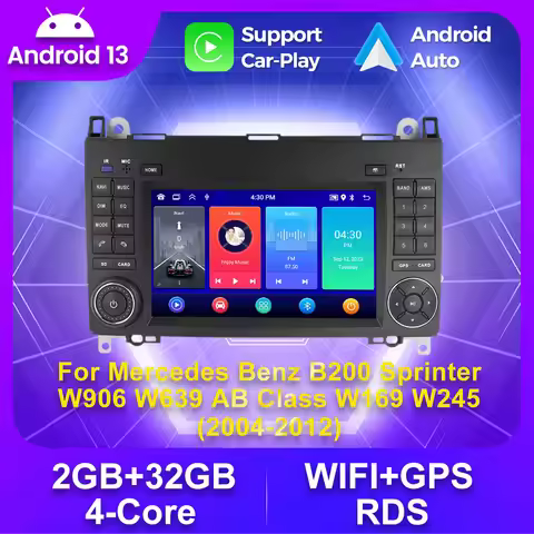 Android 13 Autoradio For Mercedes Benz B200 Sprinter W906 W639 AB Class W169 W245 2004-2012 RDS Car 