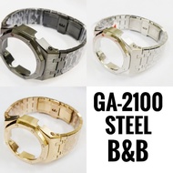 (IN STOCK) CUSTOM FIT GA-2100 STAINLESS STEEL BEZEL.FREE  TOOLS