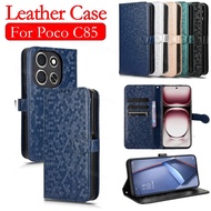 For PocoC85 4G Flip Leather Phone Case For Xiaomi Poco C85 C 85 PocoC85 PocoPhoneC85 2025 Magnetic B
