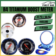 R4 DIESEL 60 PSI 30 PSI Turbo Auto Meter Boost Pressuere Meter Gauge Black/Silver
