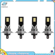 【ouwym9al】4Pcs H7 LED Headlight Conversion 6W 1000LM 6000K Error Free Canbus Bulb