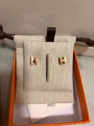 Hermes Mini pop h earring rocabar 拼色耳環