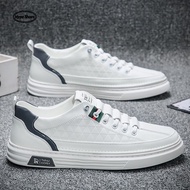 【Hype Shoes】 Kasut sukan putih lelaki baharu, kasut bergaya Korea yang trendy, kasut sukan kalis air