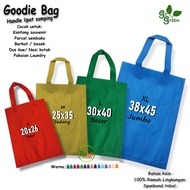 Tas Kain Spunbond Goodie Bag Polos Tali Ukuran Jumbo Besar Kecil 20x26 25x35 30x40 38x45 Kantong Bel