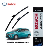 [1Set]  ORIGINAL BOSCH  wiper MYVI NEW A769S Perodua Myvi 2018 M800 Aerotwins Wiper Blade 22"+16"