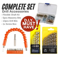 MAKTIYA #DT78 Flexible Screw Driver Bits Set 300mm Shaft, Bit & Ext Rod Cordless Drill 4.9