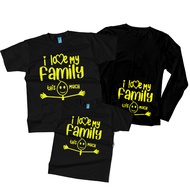 Family T-shirt set Baju Family sedondon set 100% cotton