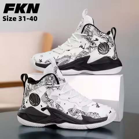 Children's basketball shoes non-slip breathable basketball training shoes with boys and girls basket