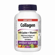 維柏健 – 膠原蛋白 & 賴氨酸 & 維他命C 120片 Webber Naturals – Collagen w/ Lysine + Vitamin C | 120 tablets