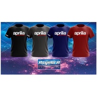 Microfiber Jersey APRILIA RACING T-Shirt FREE Custom Name | PERCUMA Boleh Letak Nama
