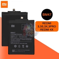 Baterai Xiaomi Redmi 3 3S 3X 3 Pro Redmi 4X BM47 Original