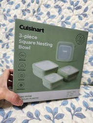 全新Cuisinart食物收納盒套裝 一套三件 容量900ml/1.5L/2L   upcycle 採用環保物料製造
