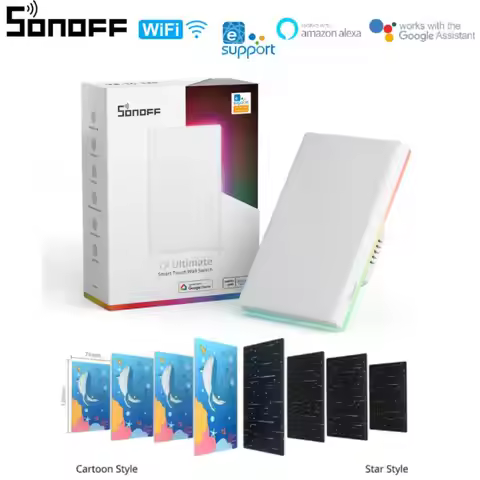 SONOFF T5-120 Wifi TX Ultimate Smart Light Switch US 1/2/3C Wall Panel Touch Switch Smart Home Eweli