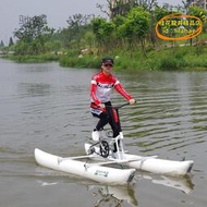 【優選】9rn便攜運動探險型水上自行車公園水上腳踏船皮划艇充氣