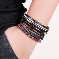 < New Ornaments > Ethnic Style Wooden Bead Bracelet/Casual Matching/Pure Hand-Woven Couple Bracelet/