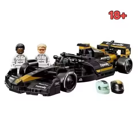 F1 Movie Collectible 77252 | Speed Champions APXGP F1 Race Car Building Blocks | 2 Figures | Gift fo
