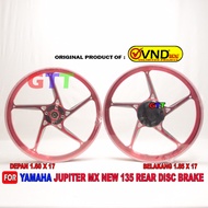 VELG VROSSI DAN VND RACING AK55 JUPITER MX 135 NEW REAR DISC BRAKE JUPITER Z / VEGA R NEW/ VEGA ZR/