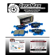 CIVIC FC1 FC5 FE FL1 FL2 FK4 FK5 FK6 FK7 FK9 16'-21'/ACURA RDX TC2 2.0 MG2429 CERAMAX REAR BRAKE PAD