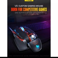 MOUSE GAMING T-WOLF V9 MACRO PROGRAMMING 8 TOMBOL RGB T-WOLF 3200 DPI