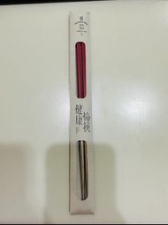 「全新未拆，紅色款，台南市區可換飲料」 台灣製 長款24.2cm／健康愉筷／304不鏽鋼筷子（一雙入）／高級餐廳御用