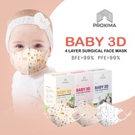 PROXIMA Baby 4ply Mask 3D Mask Duckbill Mask Premium Soft Surgical Face Mask