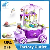 Ice Cream Shop Toys for Kid - Toddler Ice Cream Maker and Store Cart Pretend Playset Scoop and Learn Edutational Toy